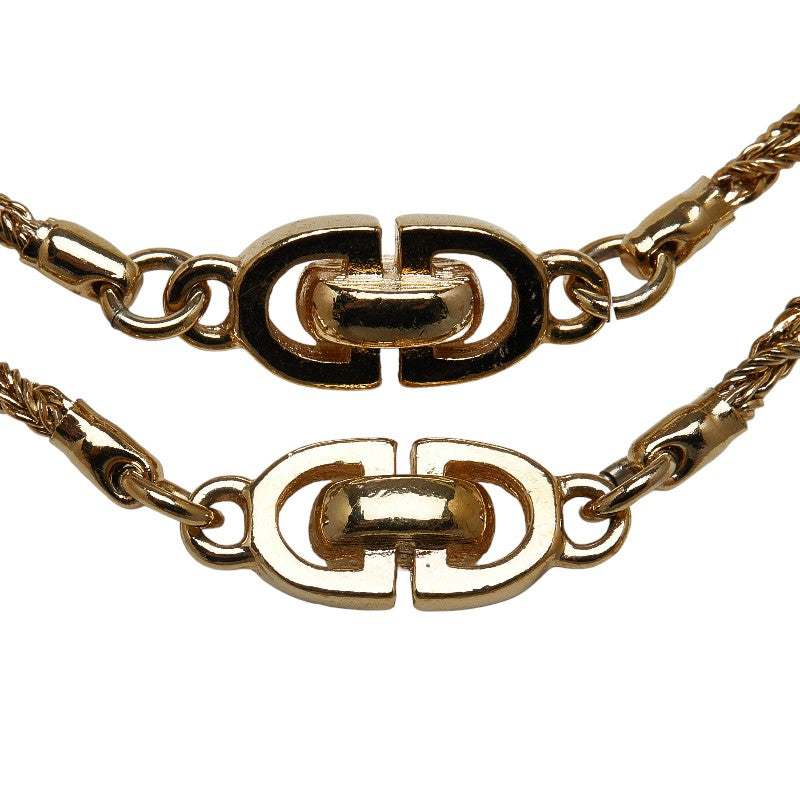Dior CD logo long double necklace g mockie ladies Dior