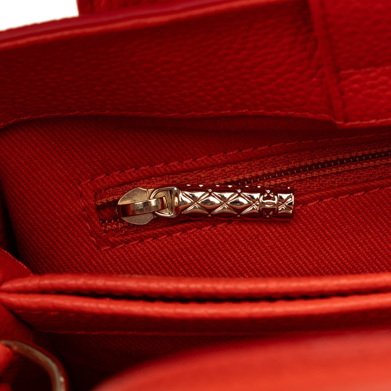 Chanel Neo-Executive Mini Handbag Shoulder Bag 2WAY Orange Caviar S  CHANEL