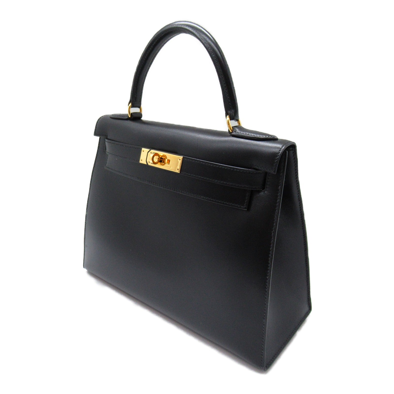 Hermes Kelly 28 Handbag Handbag Boxing Handbag  Black Boxing Handbags