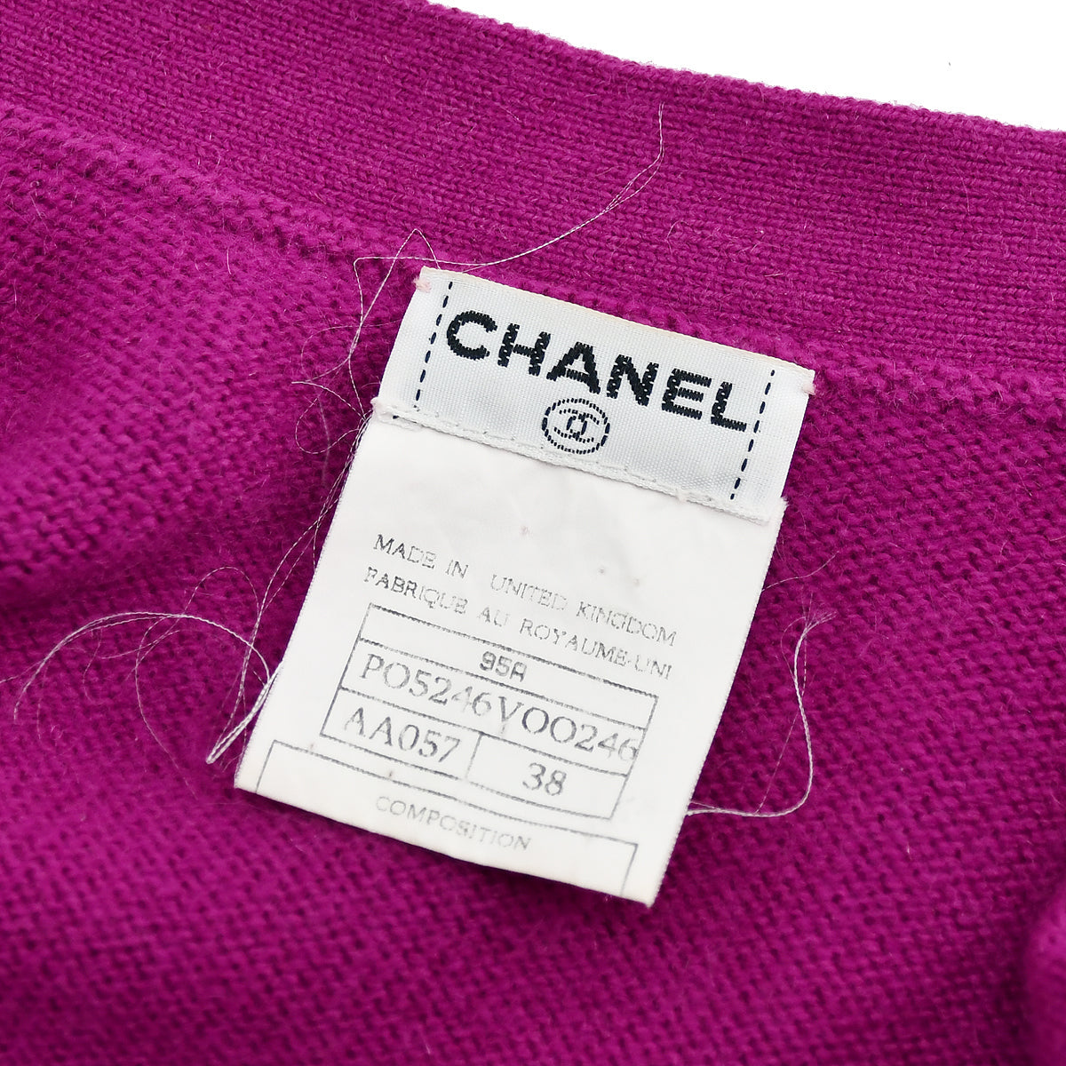 Chanel Cardigan Purple 95A 