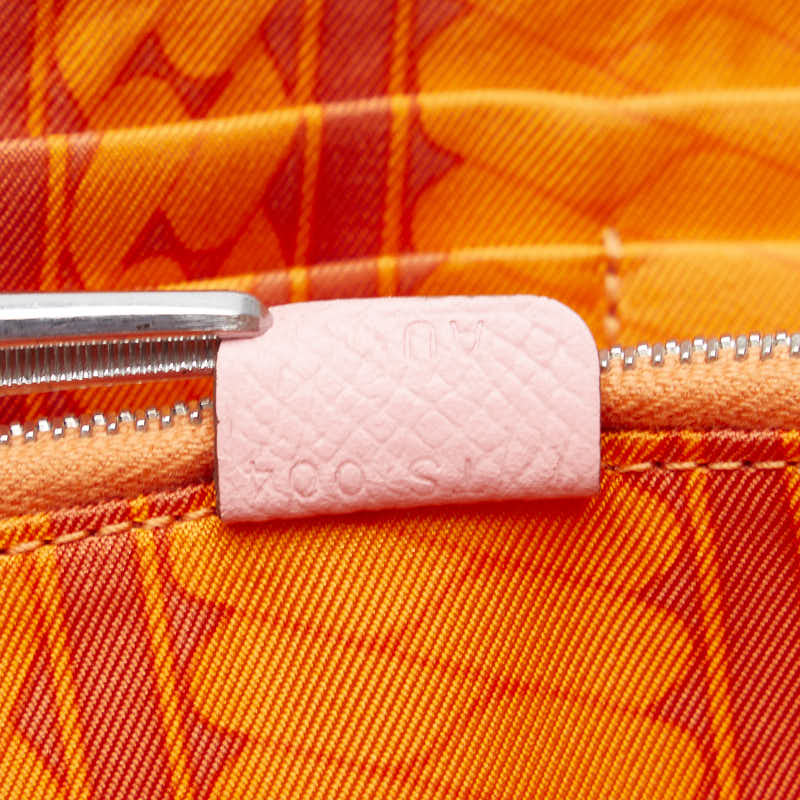 Hermes Azap Silkwin Round Long Wallet Pink Epsom Silk  Hermes