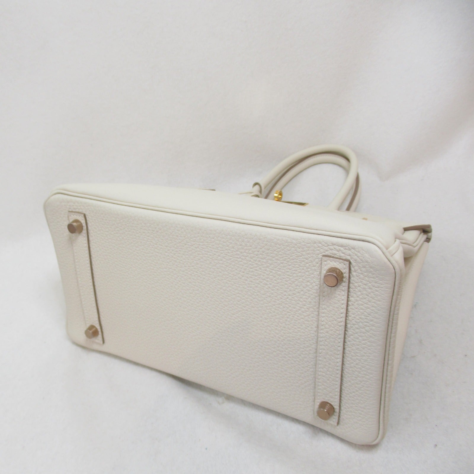 Hermes Birkin 30 Cl Handbag Handbag Handbag TOGO LADY WHITE
