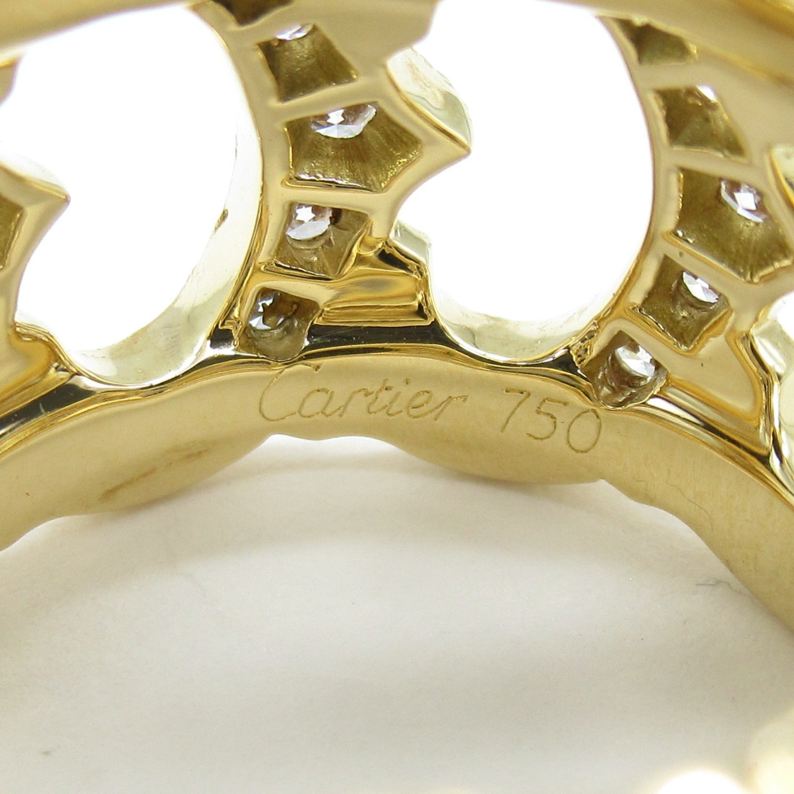 Cartier Cdo Diamond Ring Ring Ring Ring Jewelry K18 (Yellow G) Diamond  Clearance