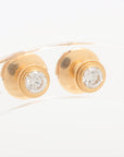 Cartier Damour MM Diamond Stud_Earrings 750 (YG)