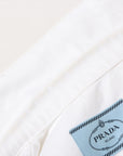 Prada Triangle Logo 23SS Cotton Denim Jacket S  White GFB299