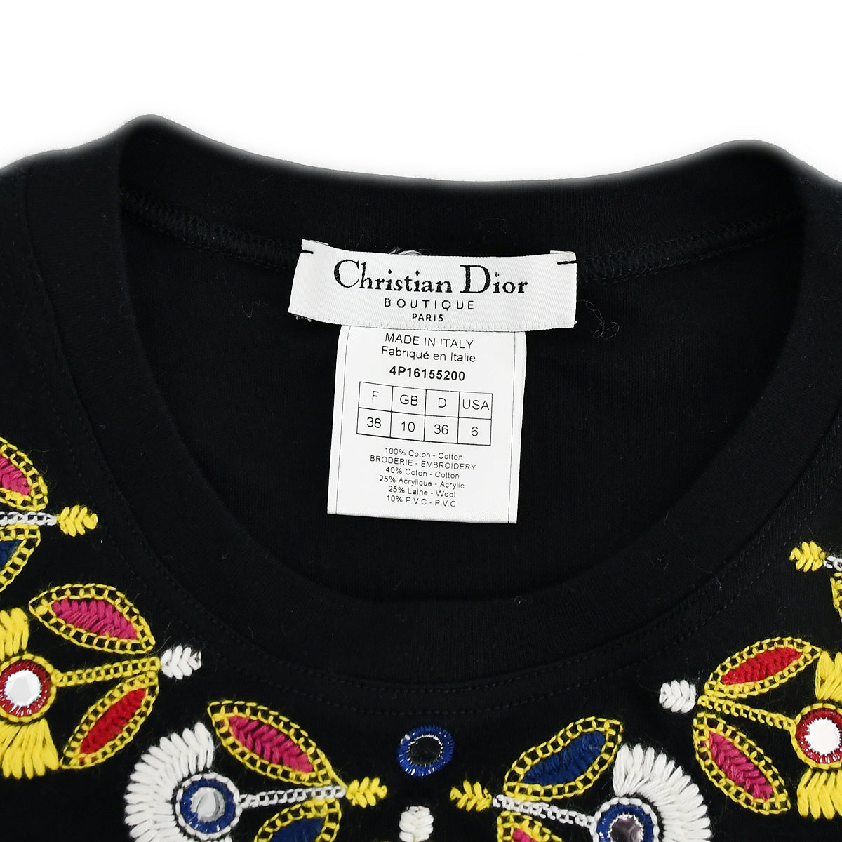 Christian Dior Spring 2004 by John Galliano J&#39;adore Dior embroidered top 