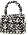 CHANEL * 1991-1994 Classic Flap Handbag Micro Tweed