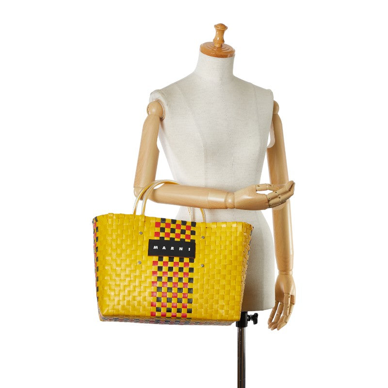 Marni handbags basketball bags yellow vinyl ladies marni