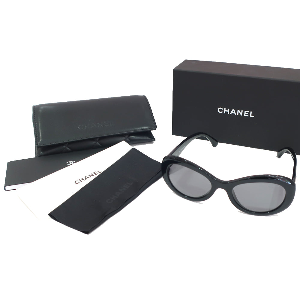 Chanel S 5469-B-A c.622/TB Black Black Champagne G   Women Small Others Sunglasses Case Box