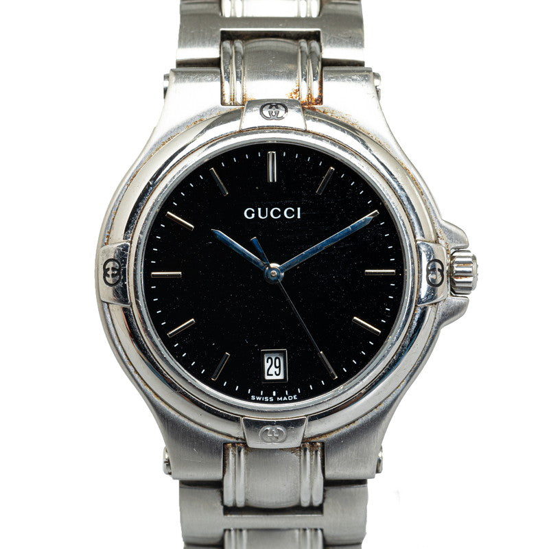 Gucci Watch 9040M Quartz Black  Stainless Steel Men Gucci Gucci