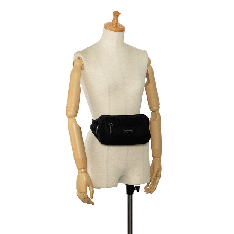 Prada Body Bag Waist Bag Black Nylon  Prada