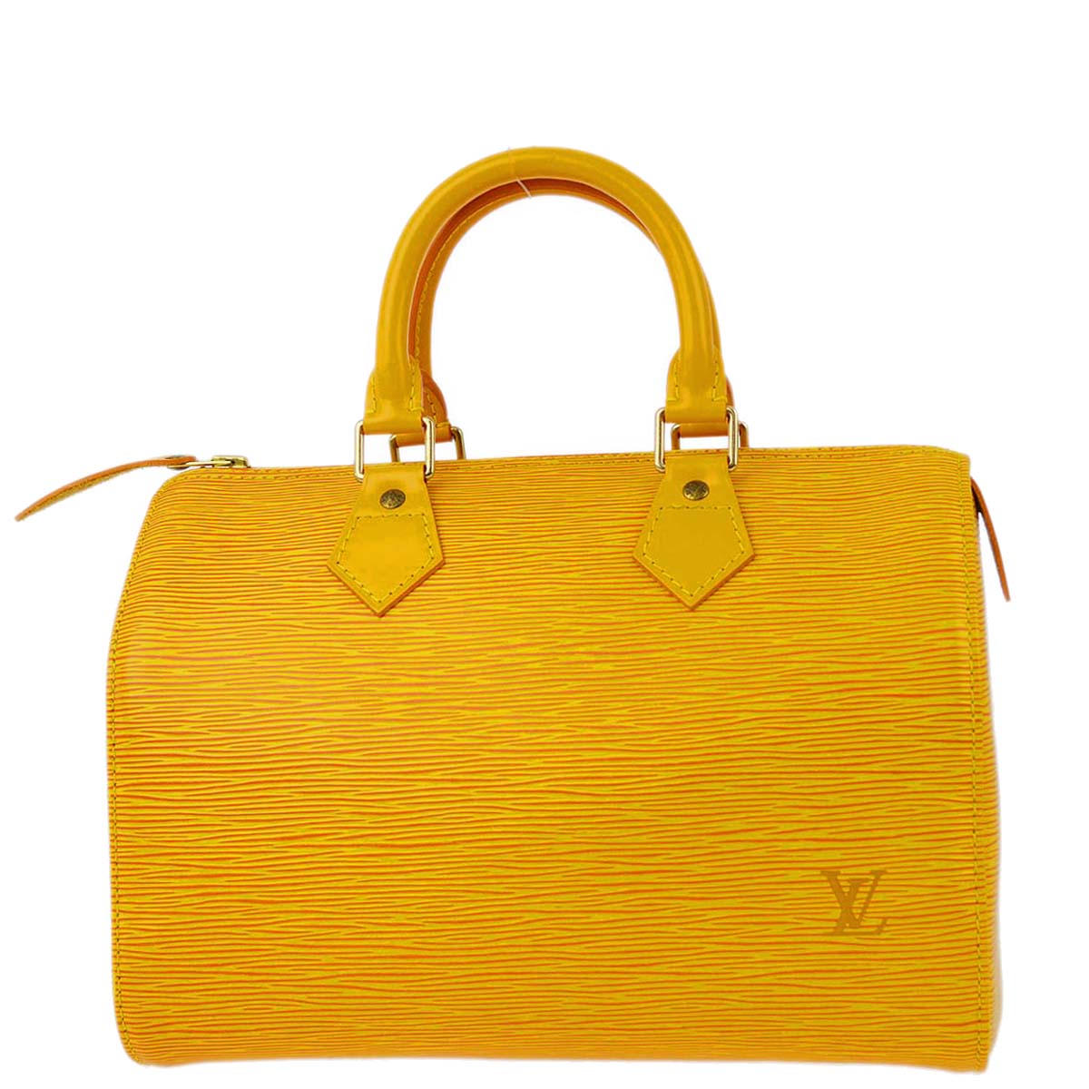 Louis Vuitton 1996 黃色 Epi Speedy 25 手提包 M43019