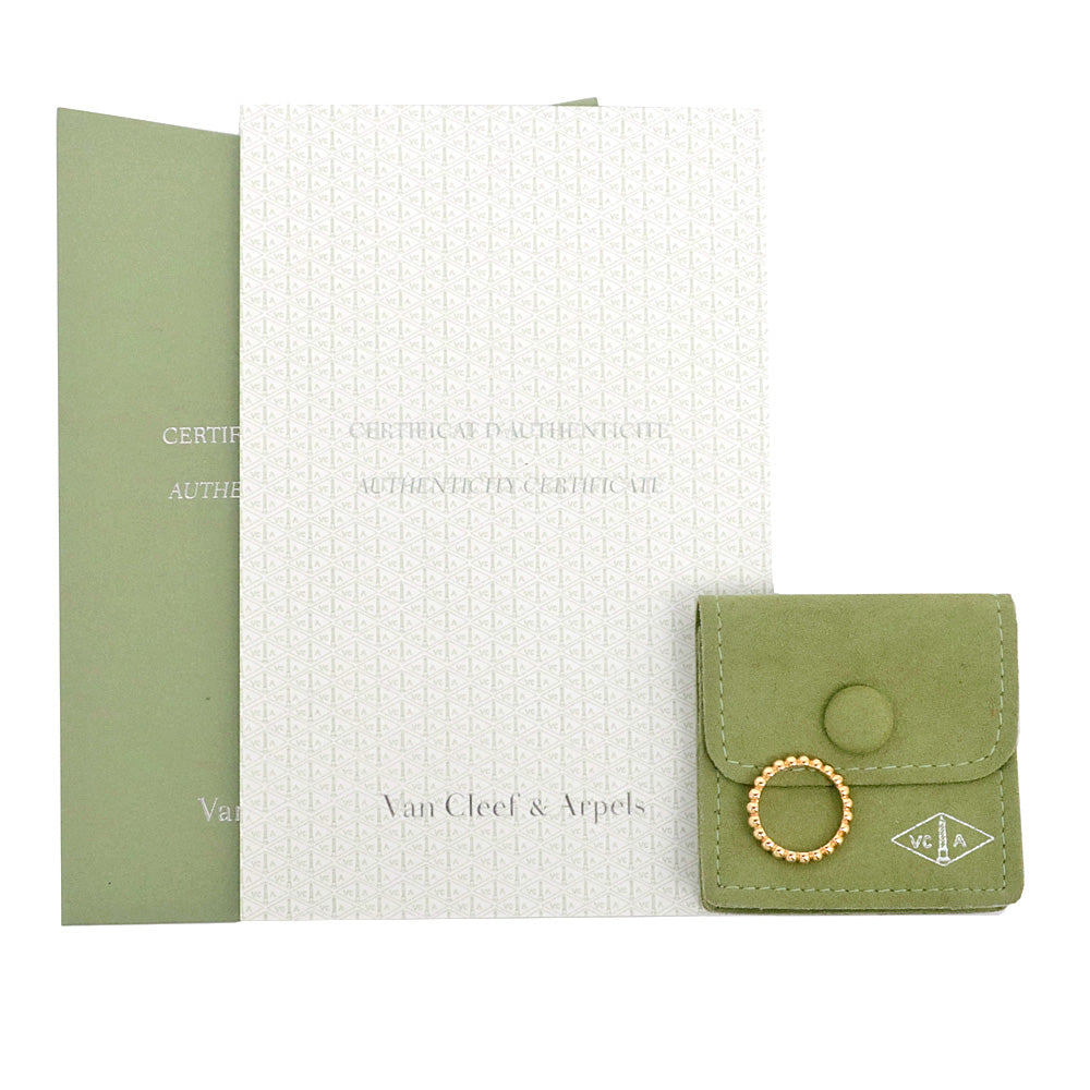 VAN CLEEF &amp; ARPELS Van Cleef &amp; Arpels Perle Ring Medium 750PG K18 Pink G 50 Jewelry