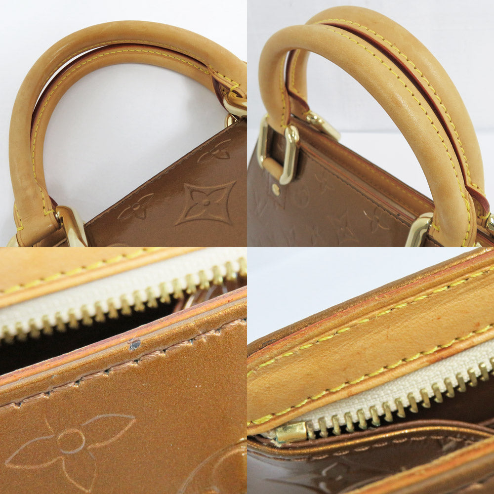 Louis Vuitton Monogram Vernis Mini Force Bronze M91120 Handbag Mini Bag Brown G