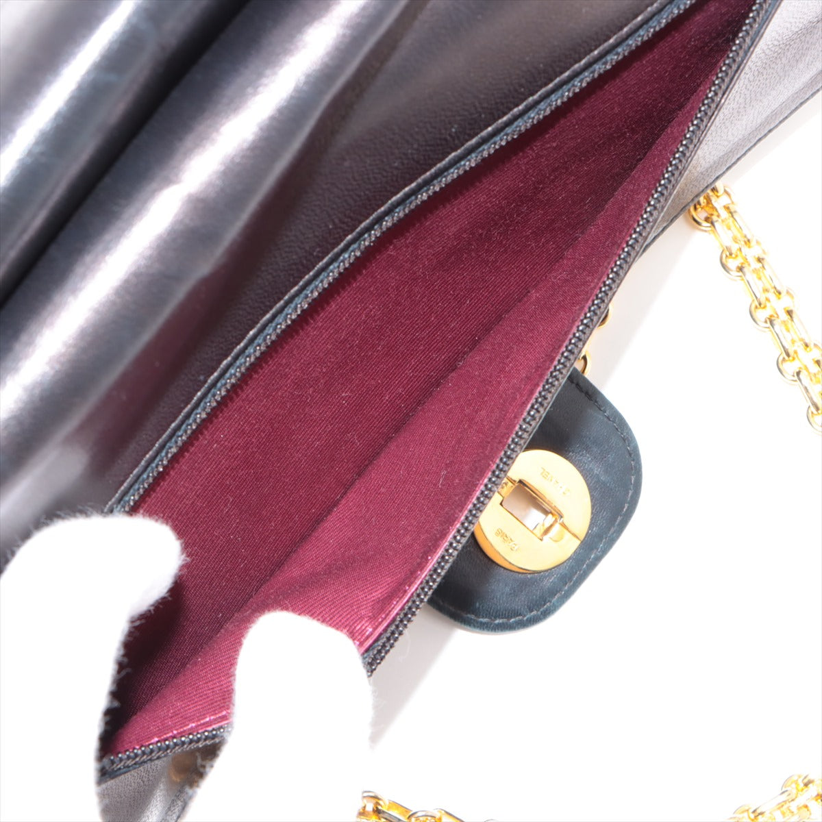 Chanel Matrasse  Double Flap Double Chain Bag Black G