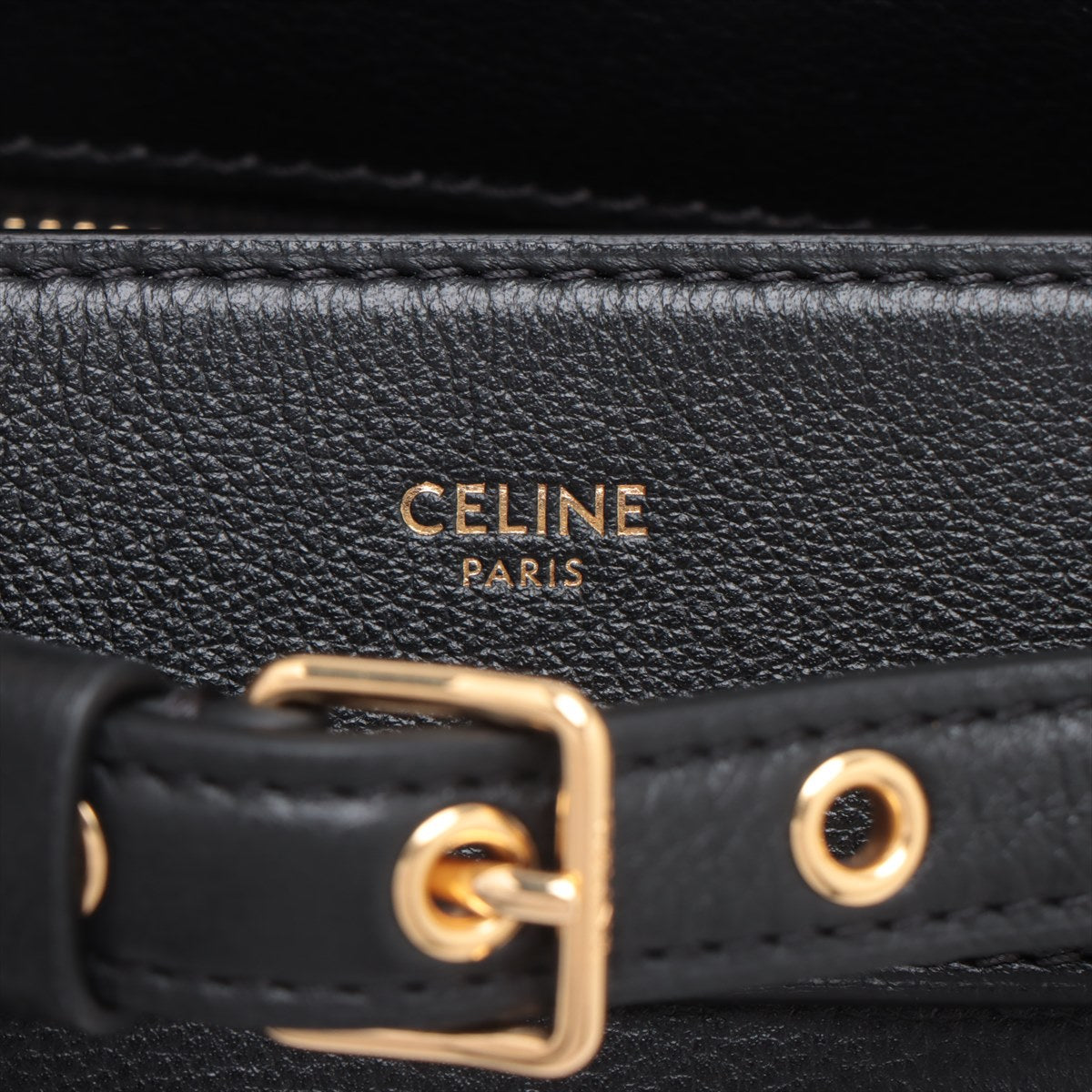 Celine County Leather Tote Bag Black