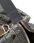 Fendi Shoulder Bag 8BT168 Grey Nylon Leather