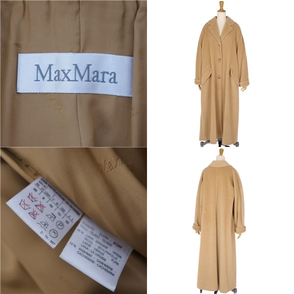 Max Mara Coat White Tag Heuer Long Coat Wool Cashmereia   JI42 USA8 FB40 (M Equivalent) Brown  BROWN