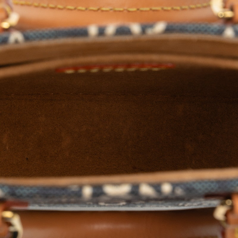 Louis Vuitton Monogram  Pitt Sacpra Handbag Shoulder Bag 2WAY M80288 Blue Canvas Leather  Louis Vuitton