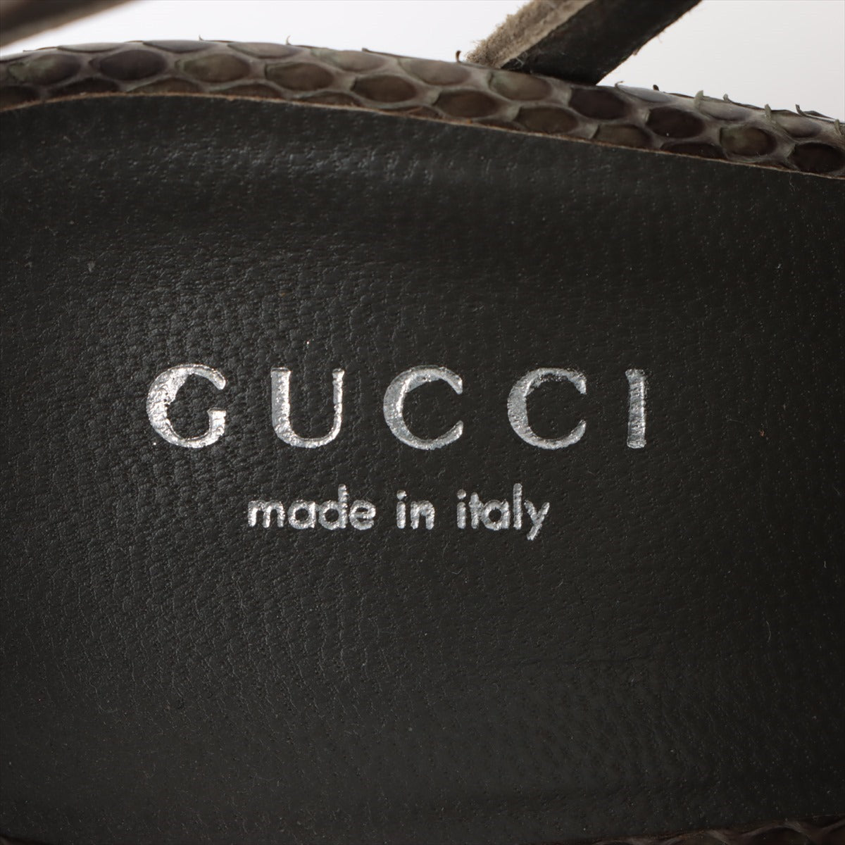 Gucci Leather X Pyson Sandal 35  Curry 258343