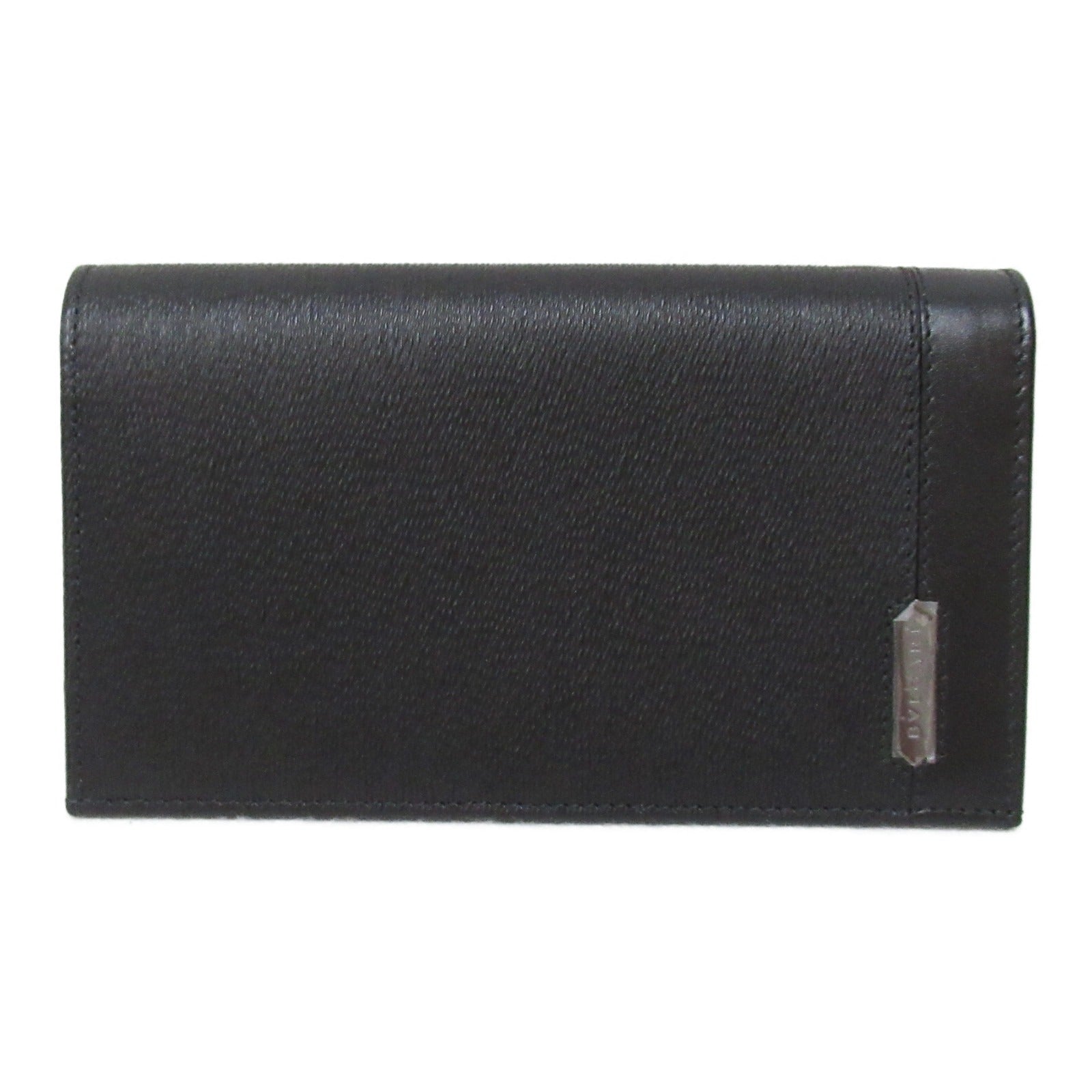 Bulgari BVLGARI Double Fable Wallet Two Foldable Wallet  Leather  Black 282852GRAIN