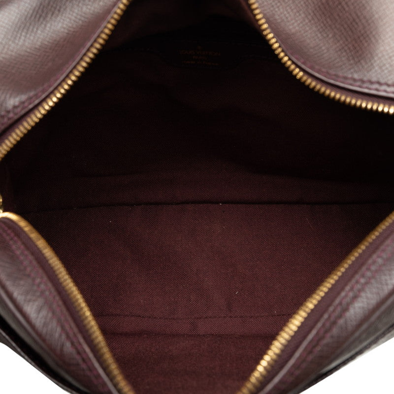 Louis Vuitton Taiga Reporter  Shoulder Bag M30156 Acai Berry Wine Red Leather  Louis Vuitton