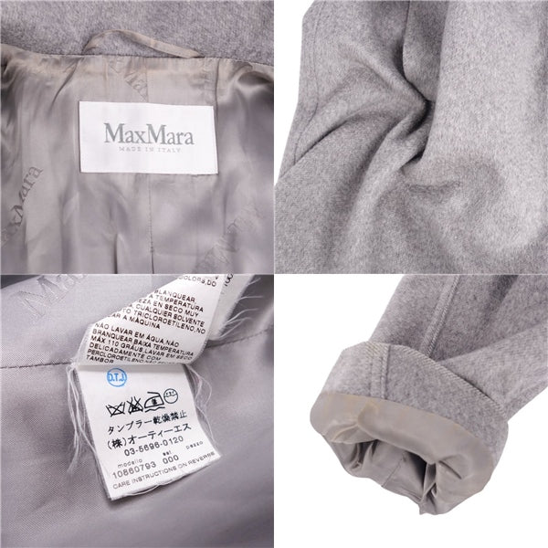 Max Mara Coat White Tag Long Coat Cashmere 100% Landless Out  Italian JI38 USA4 GB6 (M equivalent) Gr - Dry