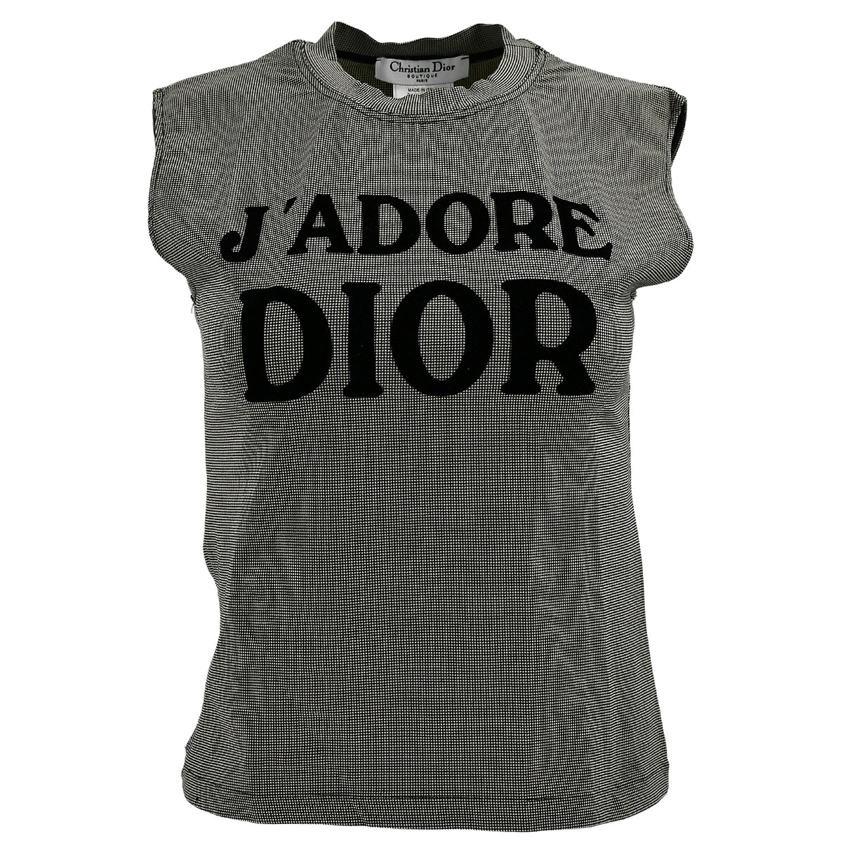 Christian Dior Fall 2002 J&#39;adore Dior houndstooth top 