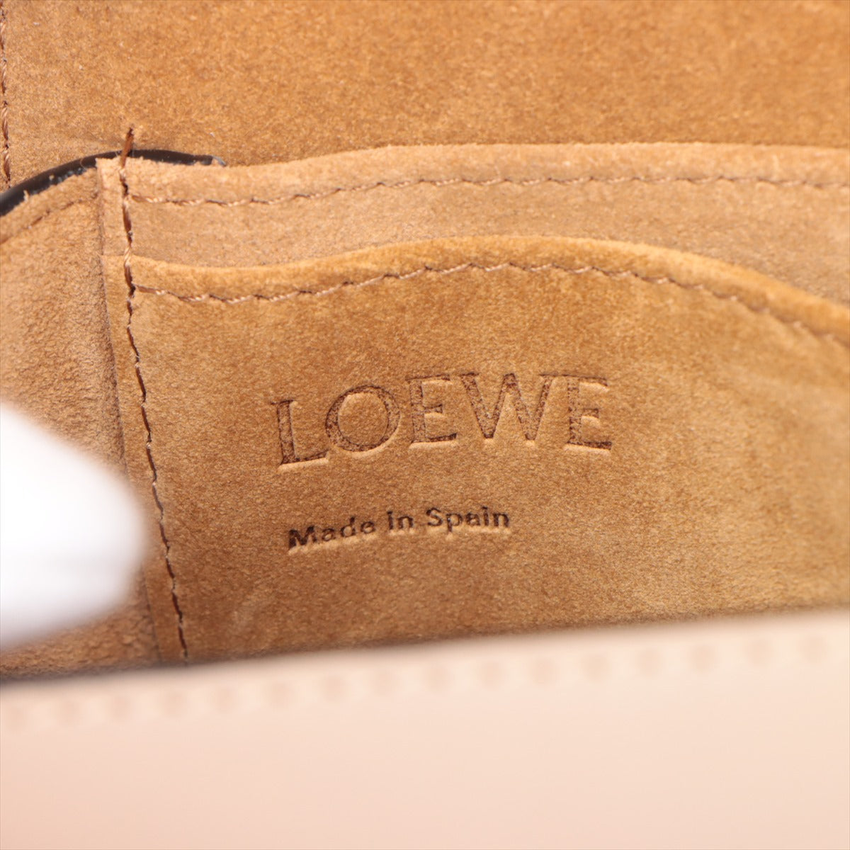 Loewe Mini-Gate Bag Leather Shoulder Bag Beige