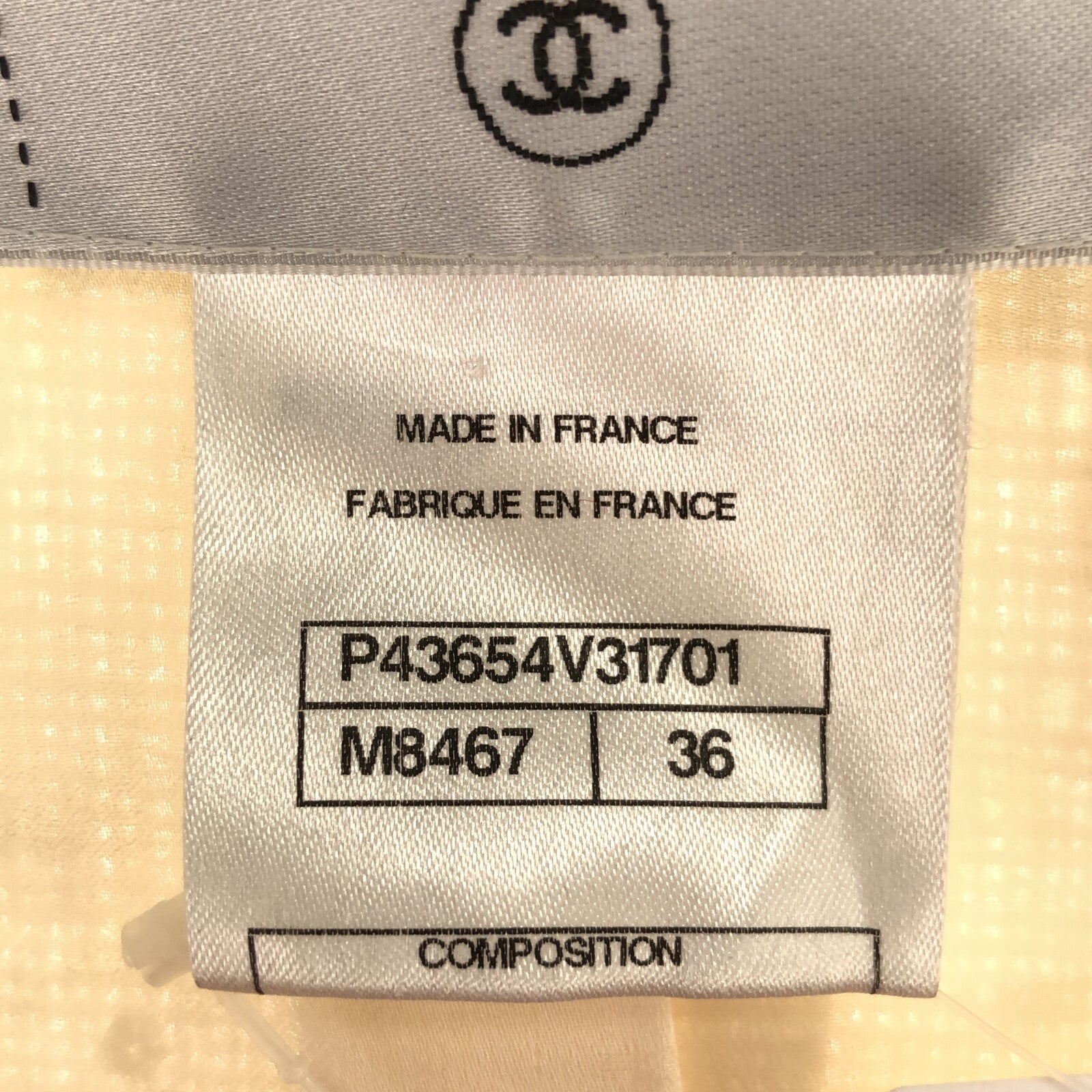 Chanel Jacket  Cotton  White P43654V31701