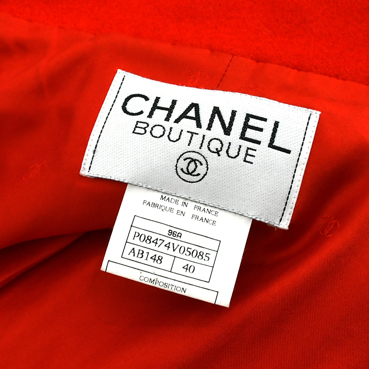 Chanel 1996 Fall CC-button double-breasted jacket 