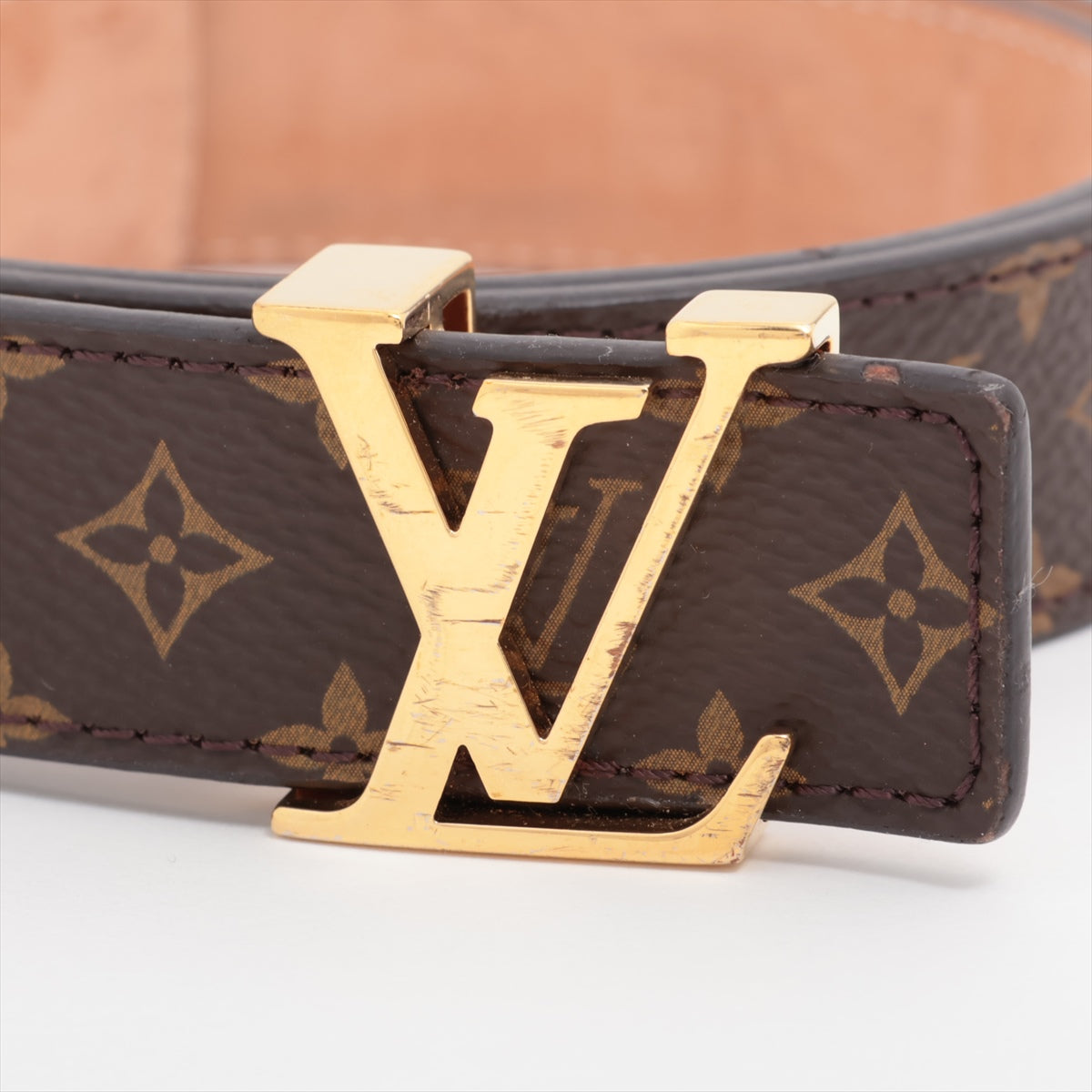 Louis Vuitton M9781 Sanctuary LV Initial JJ0230 Belt 75 PVC  Leather Brown