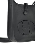 Hermes Black Epsom Evelyne TPM Shoulder Bag