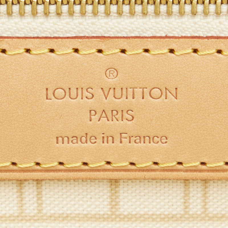 Louis Vuitton Damier Azur ark PM Tote Bag N51110 White PVC Leather  Louis Vuitton