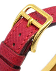 Hermes 1995 Kelly Watch Red Courchevel