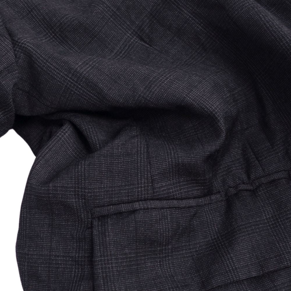 BLACK COMME DES GARCONS Jacket Check Wall Out  S Dark Gr