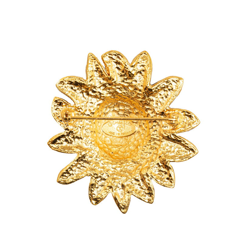Chanel Lion Sun Sun Motif Brooch G Plated  Chanel
