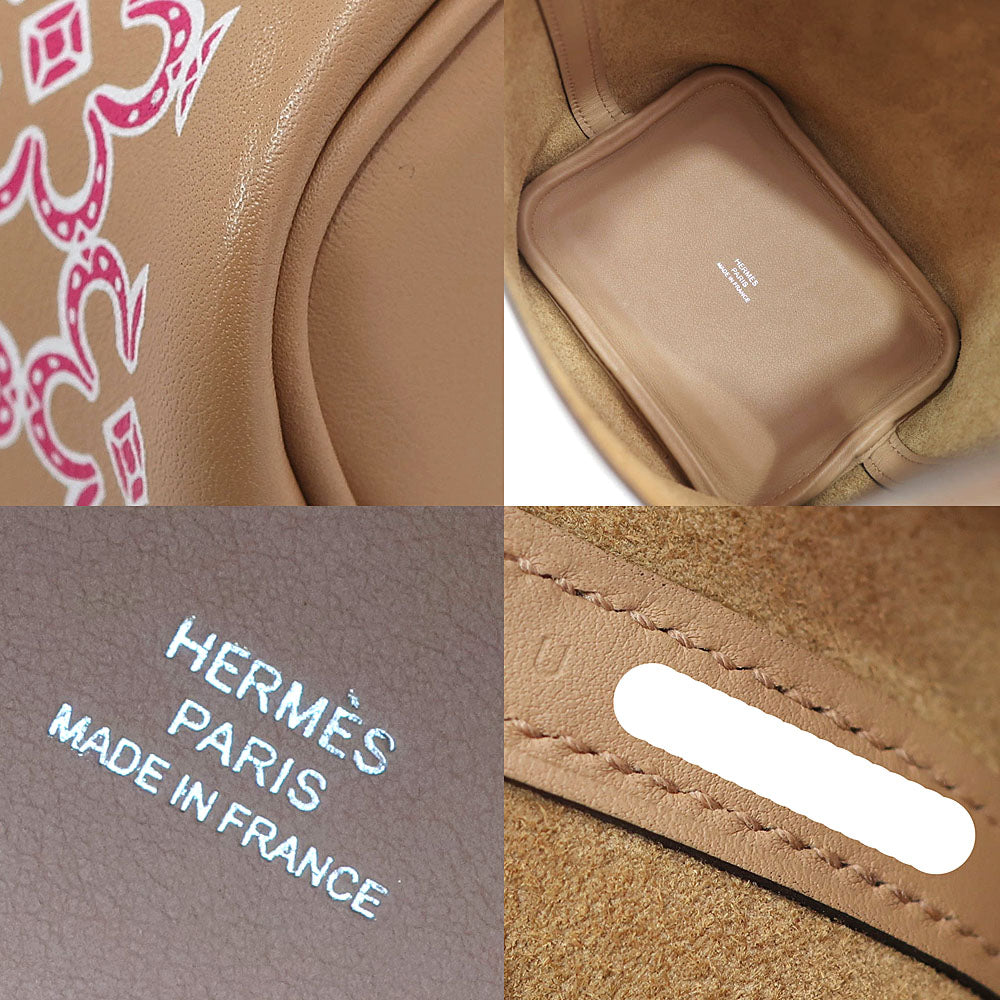 Hermes Handbag Picotin Lock Micro Picotin Lock Micro  Daisy Ch/Rose/Blan SV G   U Grave 2022  Female Key/Cadena  Bag  Quality Wood