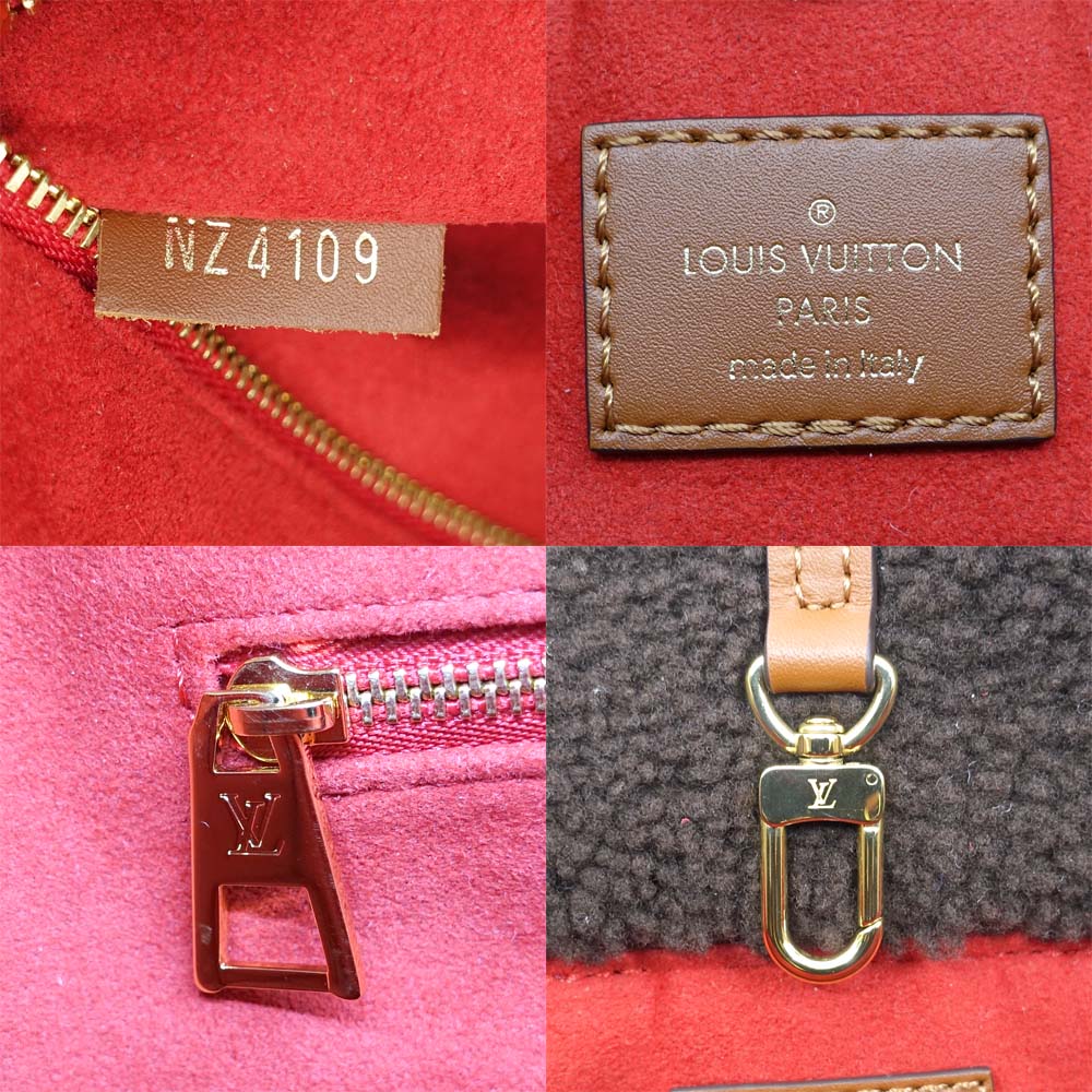 Louis Vuitton GM Monogram Teddy M55420 Brown/White G  Tote Bag  Women Box  Bag