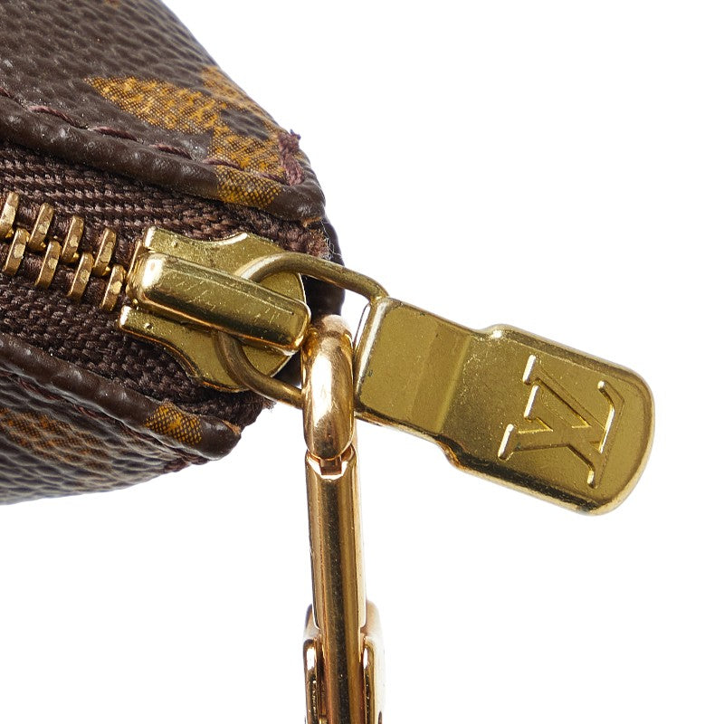 Louis Vuitton Monogram Pochette Accessories Handbag Accessories Pochette M40712 Brown PVC Leather  Louis Vuitton