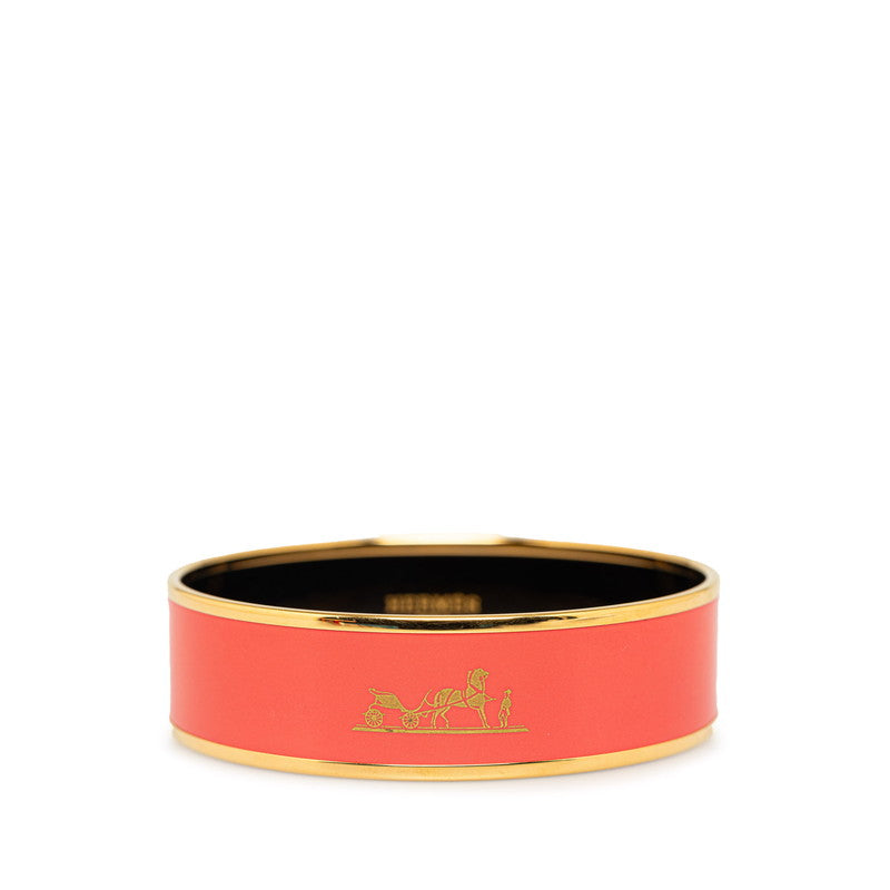 Hermes Curry GM Horse Car Bangle G Red Plated  Hermes