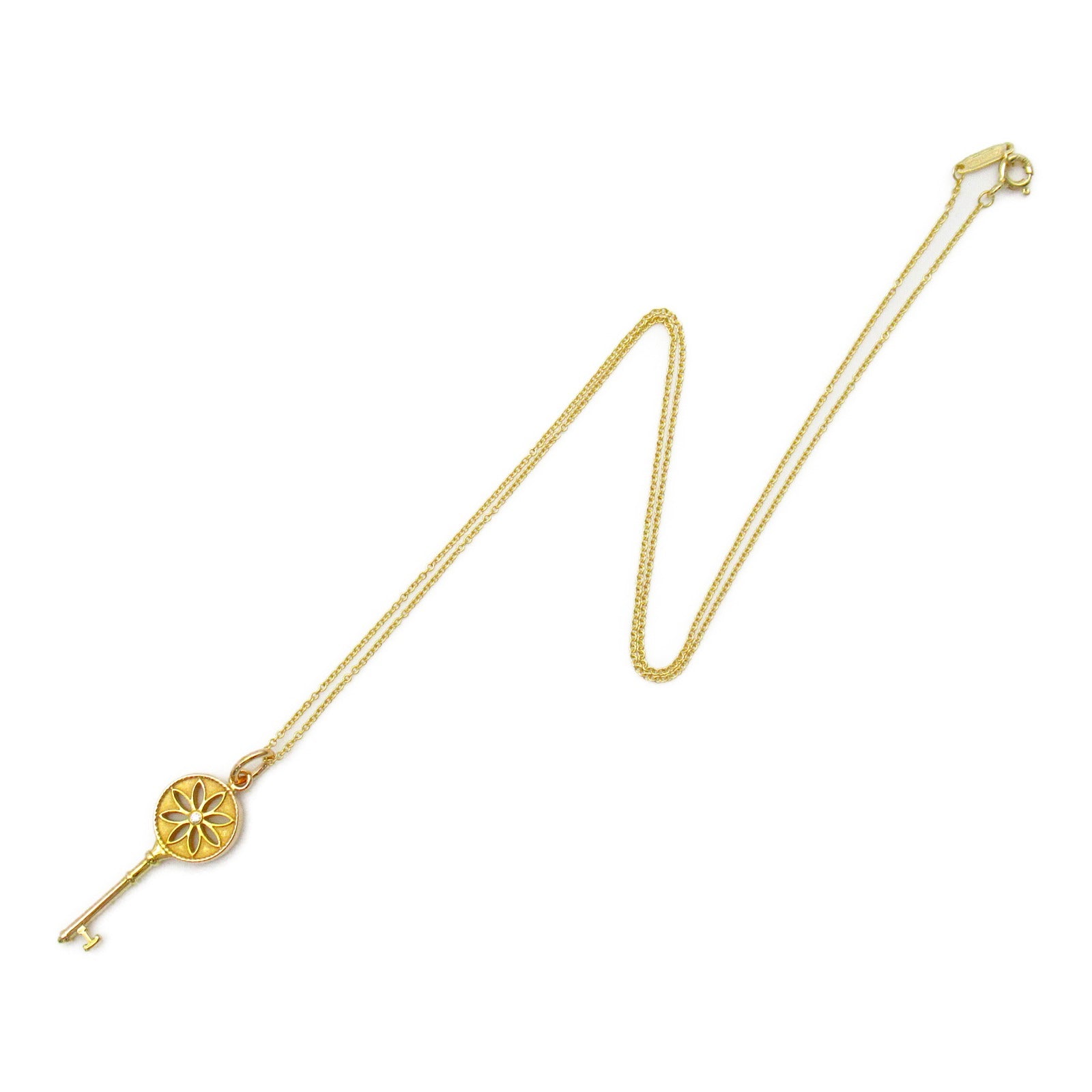 Tiffany TIFFANY&amp;CO Daisy Diamond Necklace Collar Jewelry K18 (yellow g) Diamond  Clearance