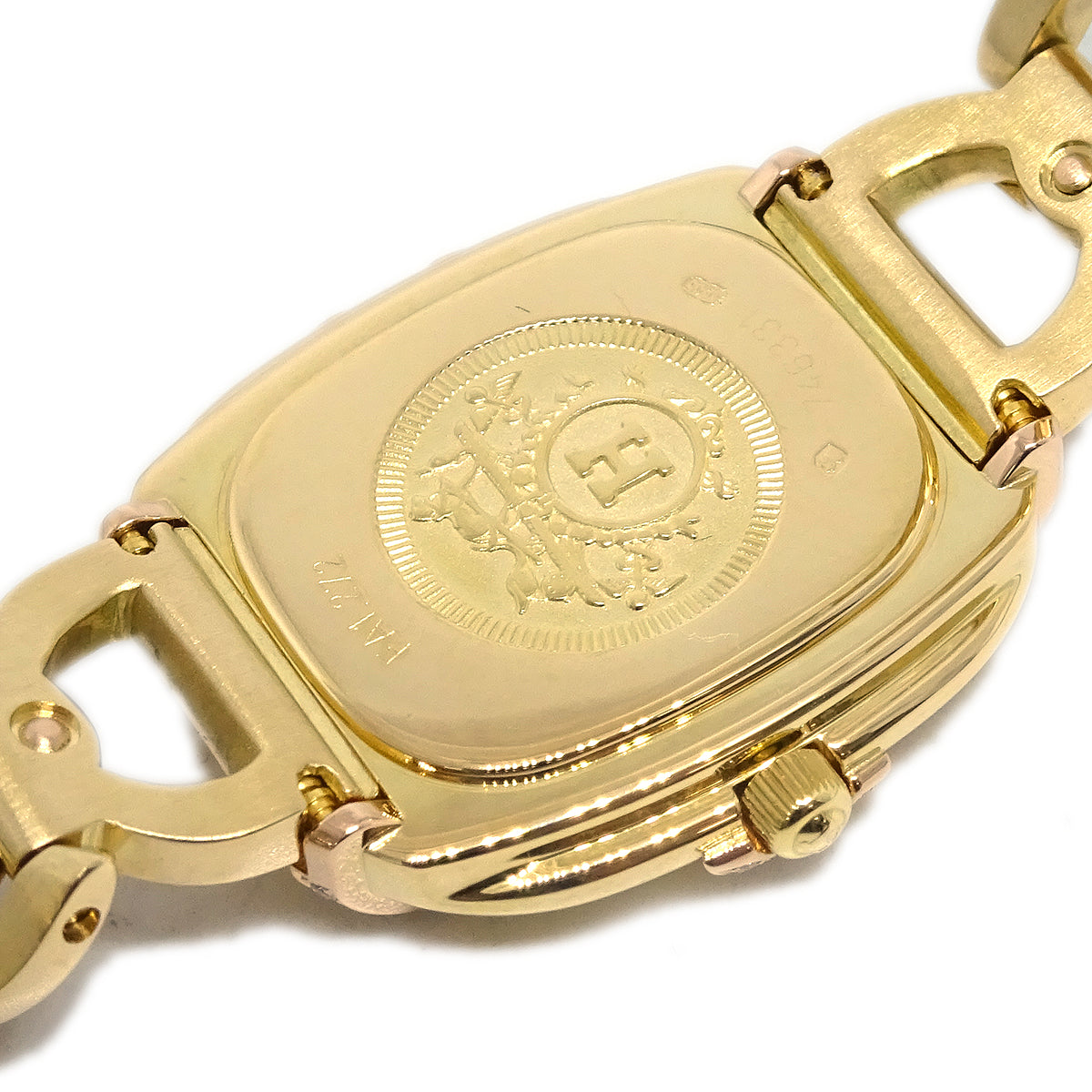 Hermes Ruban Watch 18KYG Diamond Ref.FA1.272