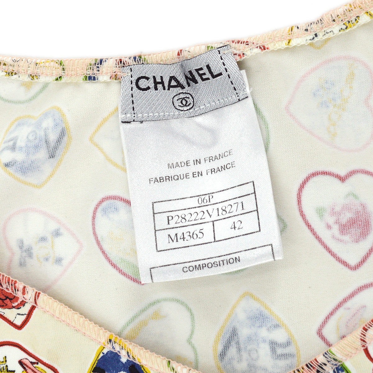 Chanel Spring 2006 Valentine Camisole Tops Ivory 06P 