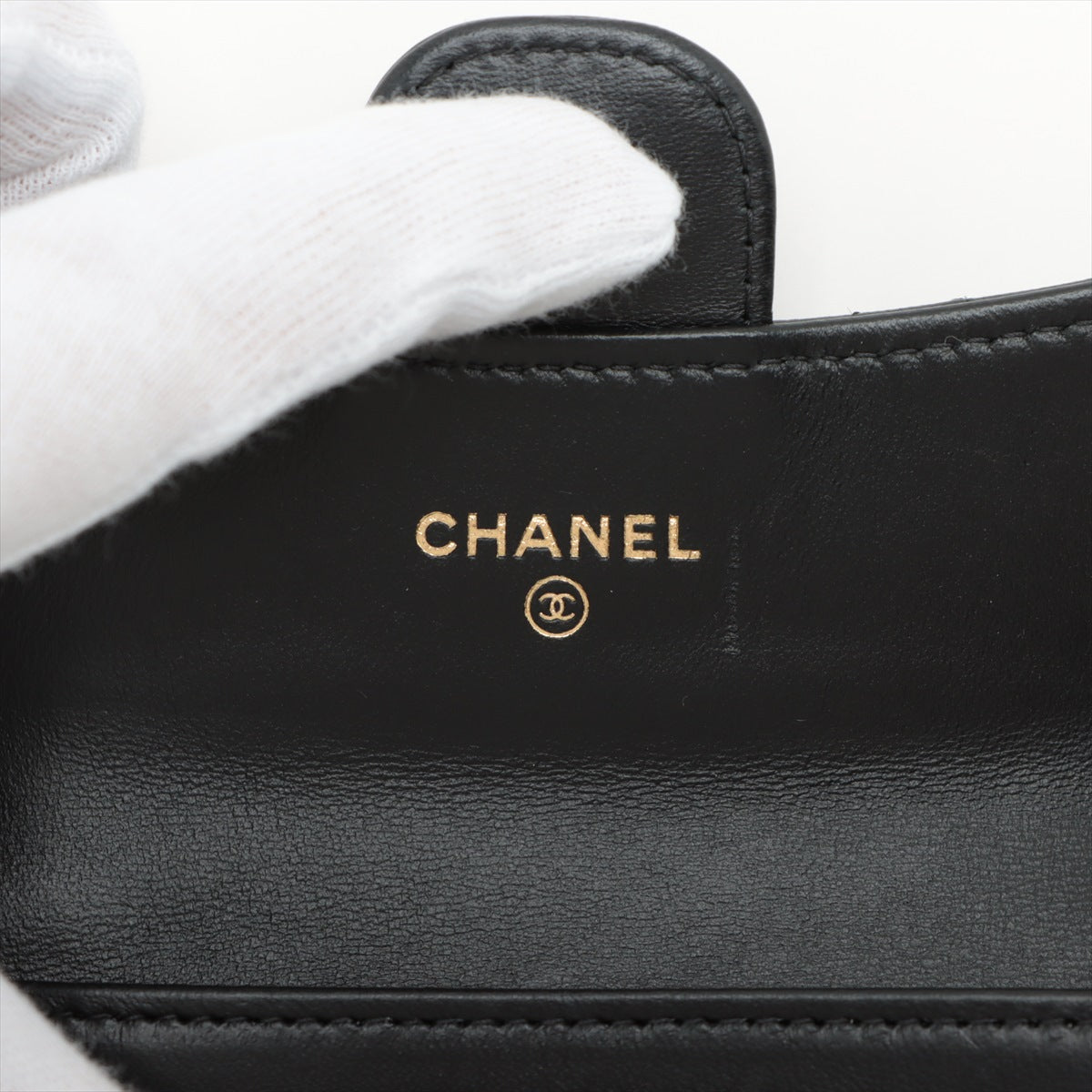 Chanel Matelasse  Card Case Black G  29th