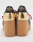 Gucci x Adidas Gasel Patent Leather Trainers EU36  G x Black 725628 Wadixol Change  Box Bag