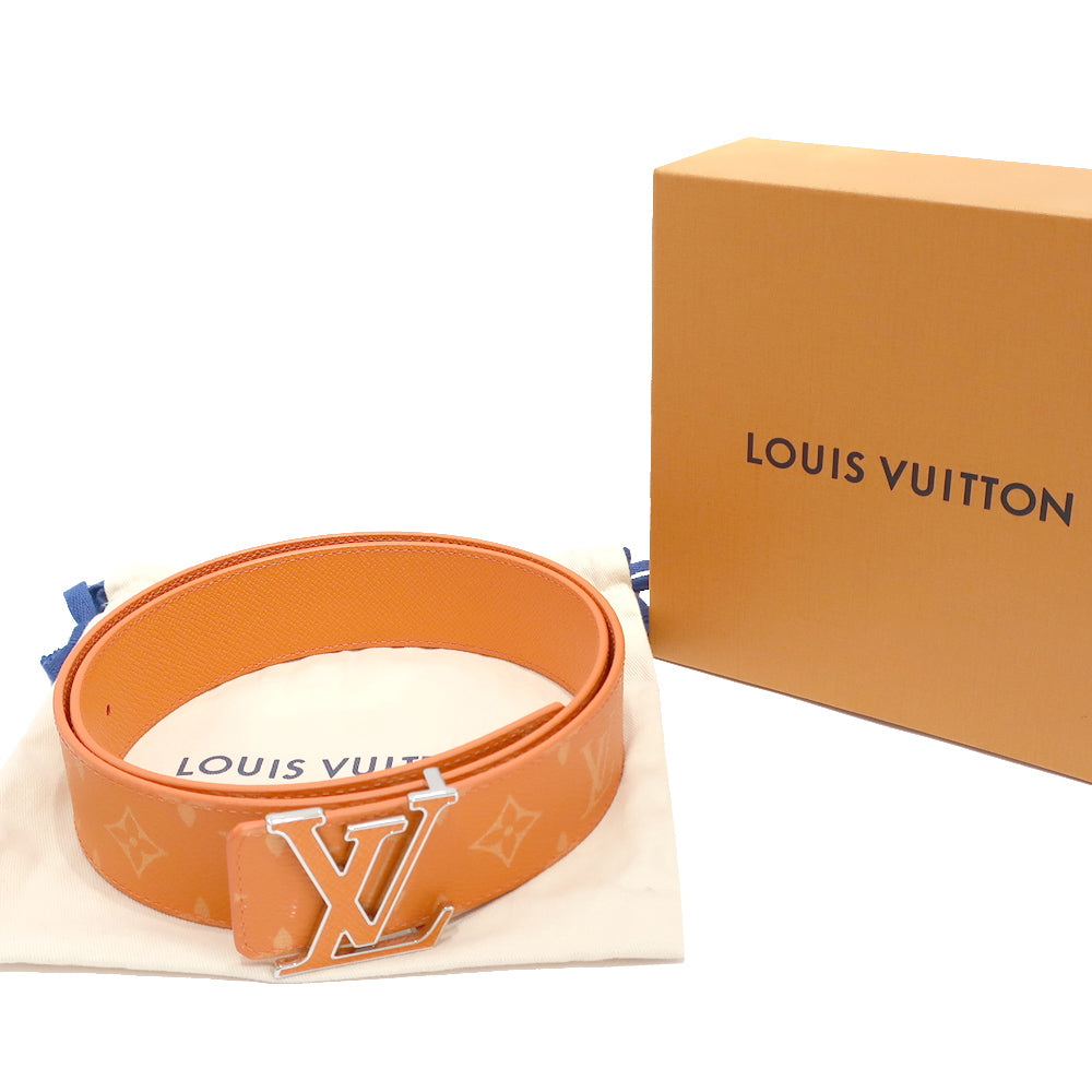 Louis Vuitton LV Initial 40MM Reverseible M8518U Orange Silver 90/36 108cm  Women Box  Bag