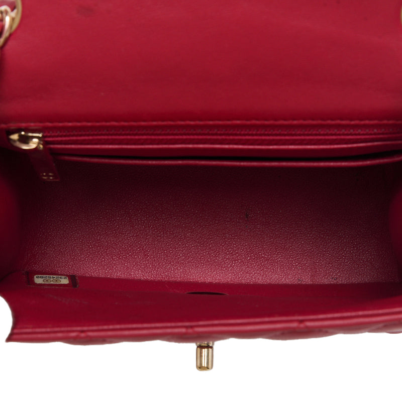 CHANEL 【CHANEL】MINI TRASSE Turnlock Chain Shoulder  Red  Shoulder Bag Mini Shoulder Bag  Bag Hybrid 【 Ship】【SS】Vill Mountain Online