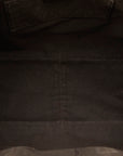 Fendi Zubo Handbag 8BH138 Beige Black Canvas Leather  Fendi