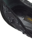 Louis Vuitton Black Spangle Pumps Shoes 